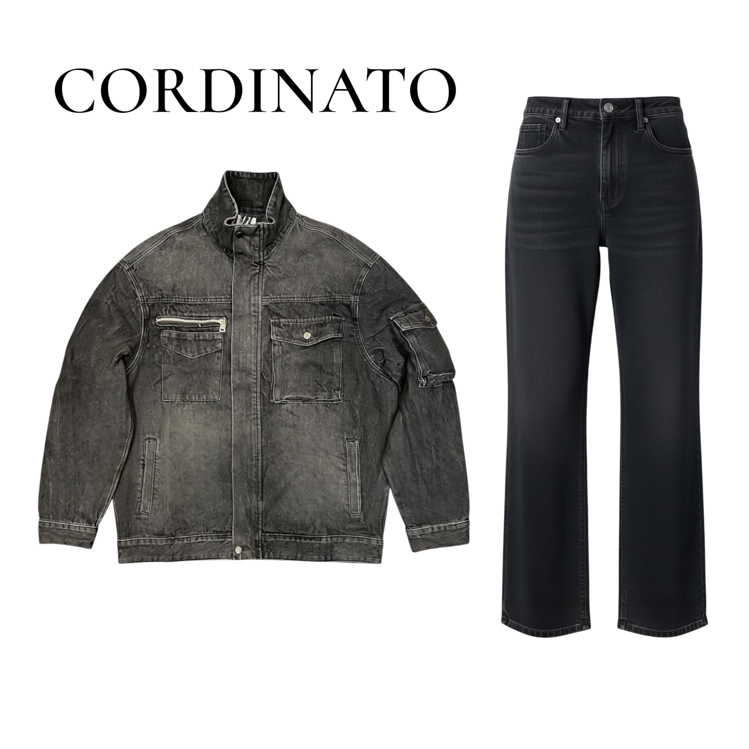 Coordinato-1549 Jeans grigio