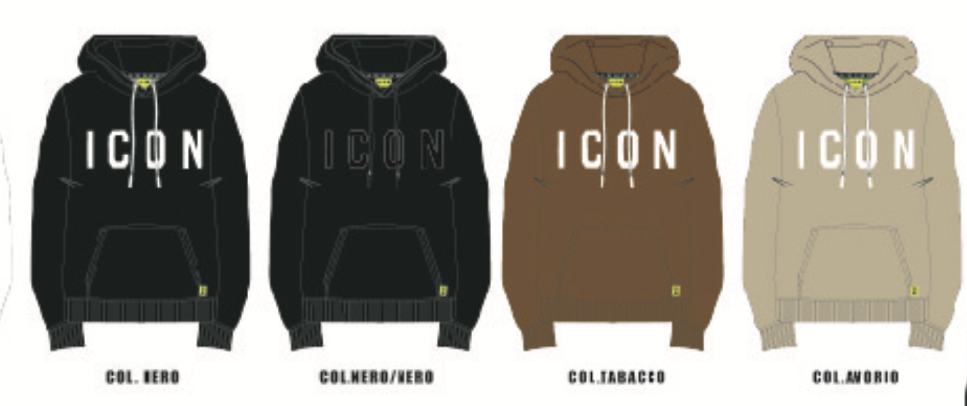 ICUS2S5F004 FELPA Cappuccio