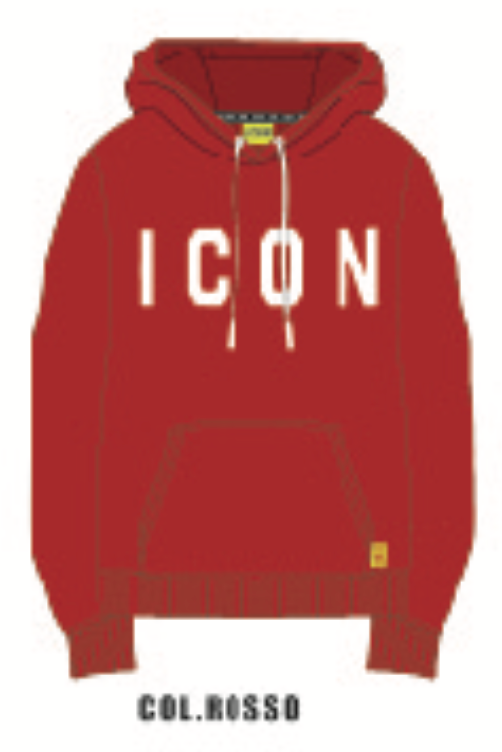 ICUS2S5F004 FELPA Cappuccio