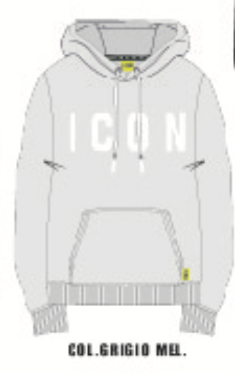 ICUS2S5F004 FELPA Cappuccio