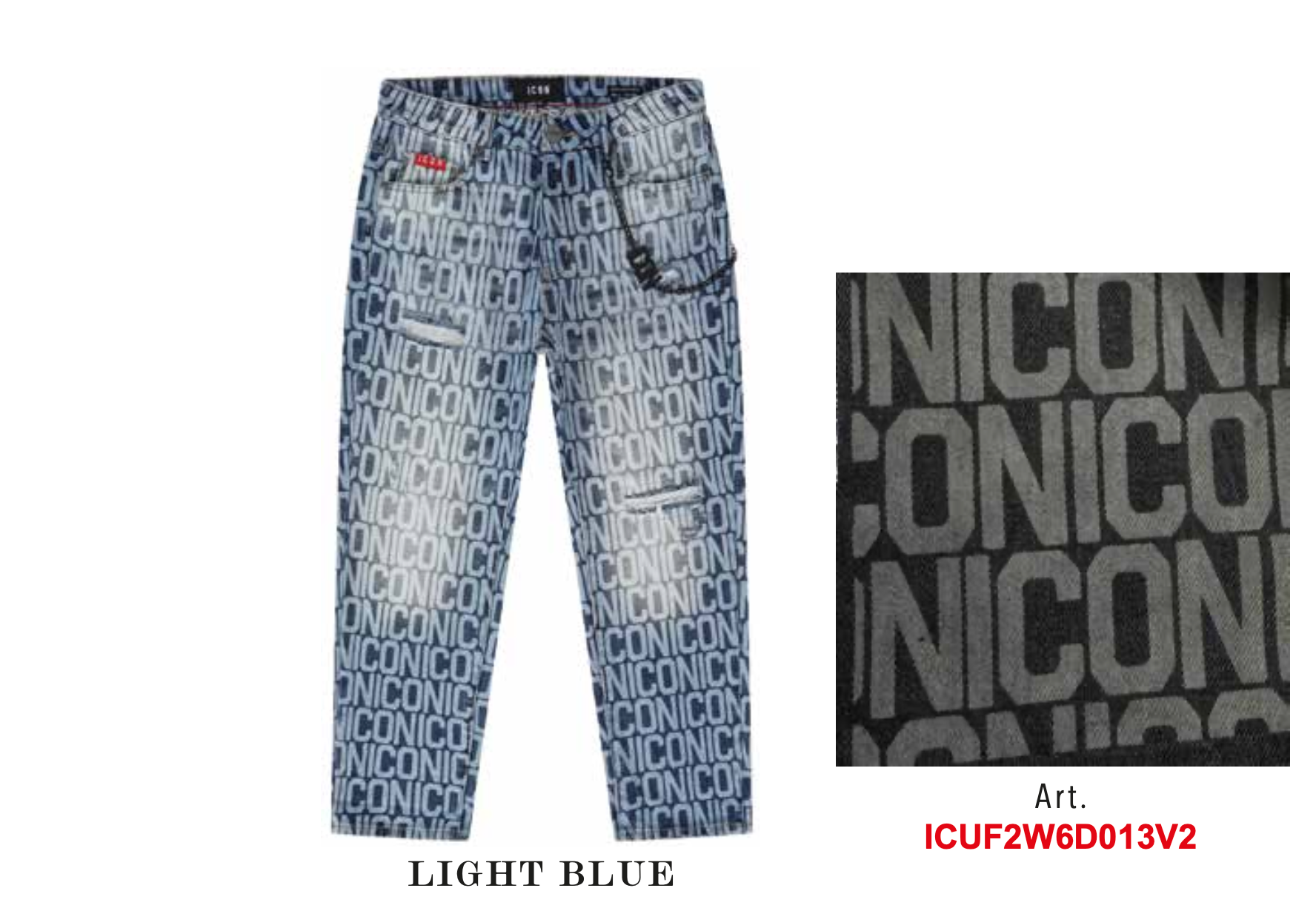 ICUF2W6D013 Jeans all over