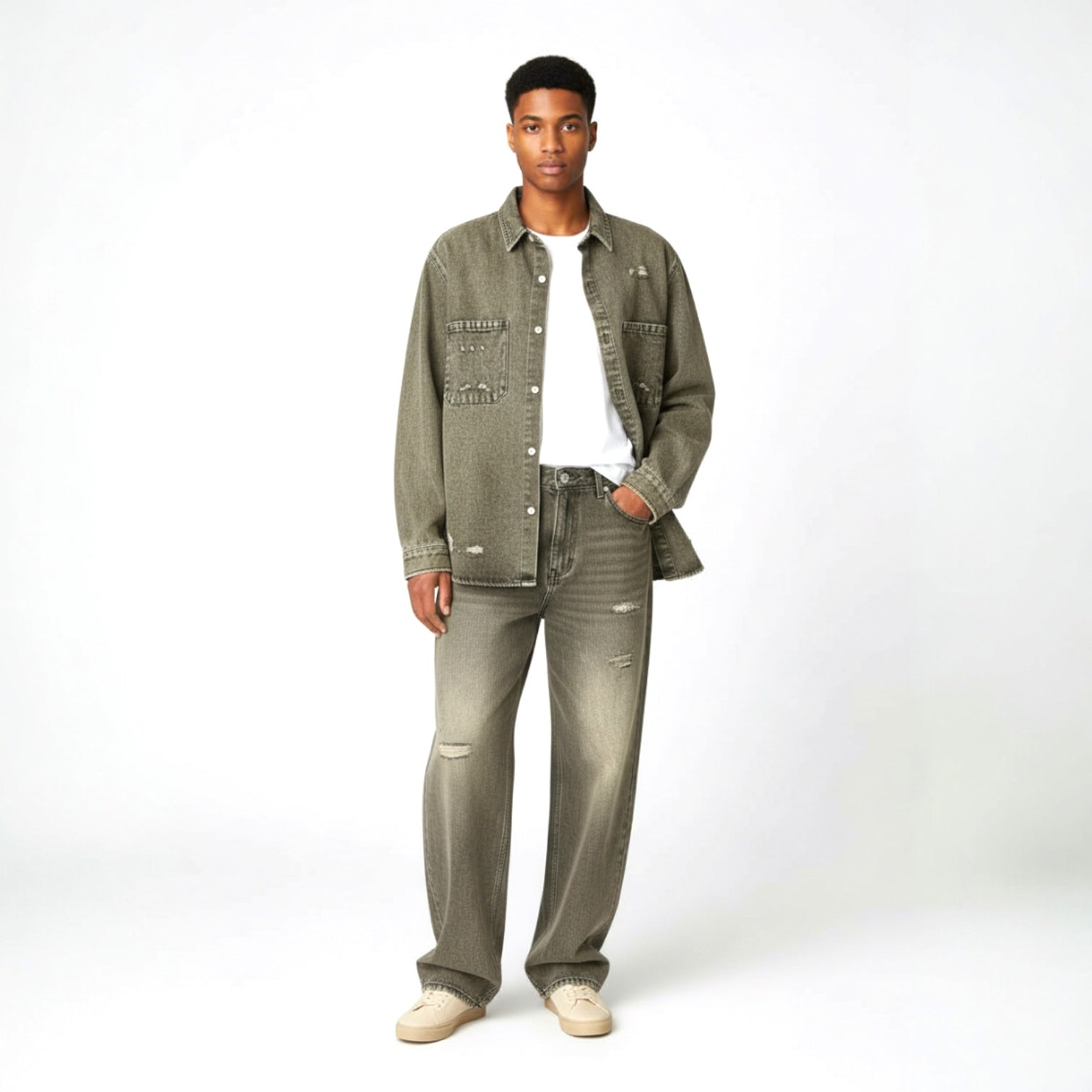 Coordinato Camicia+pant jeans